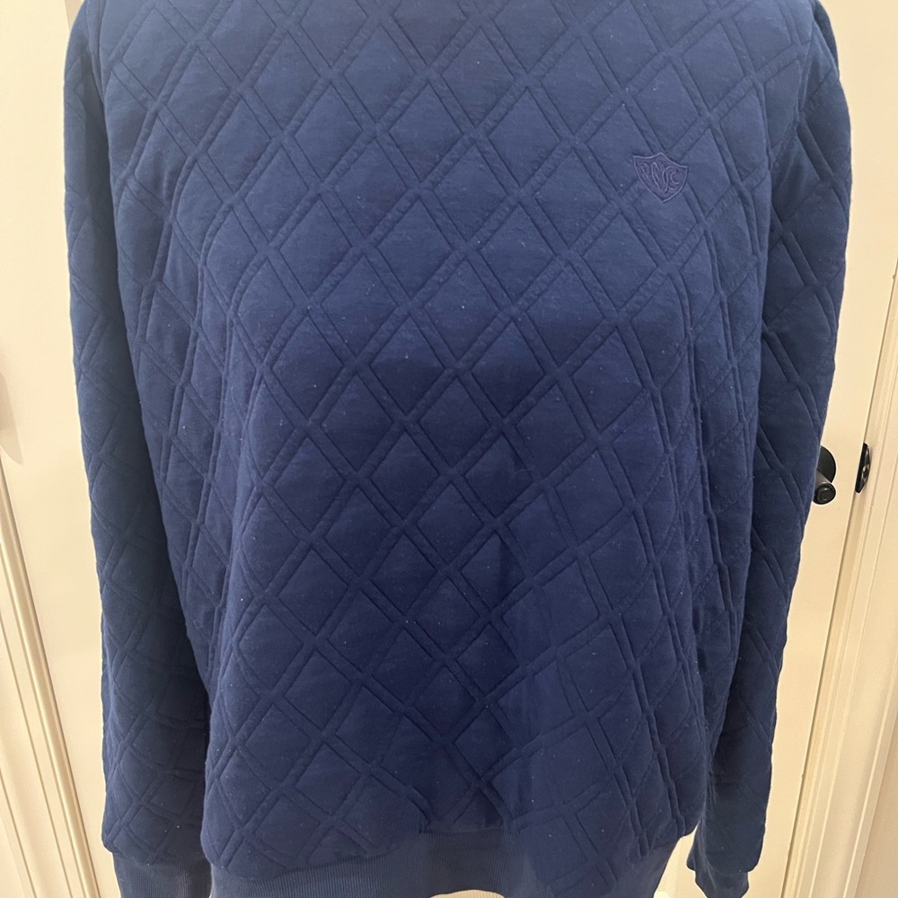 Tuckernuck Sport quiltedNavy Sweatshirt size 2x